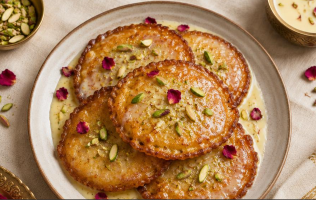 Malpua with rabri from Yogiplate